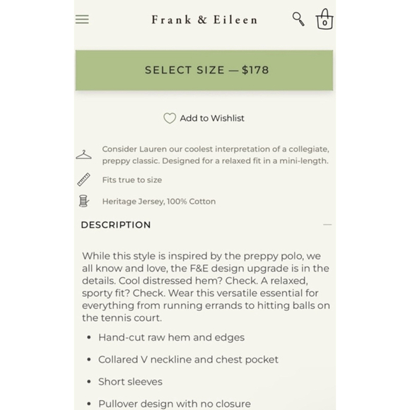 NWT Frank & Eileen Tee Lab White Lauren Mini Dress Size S - Picture 4 of 4